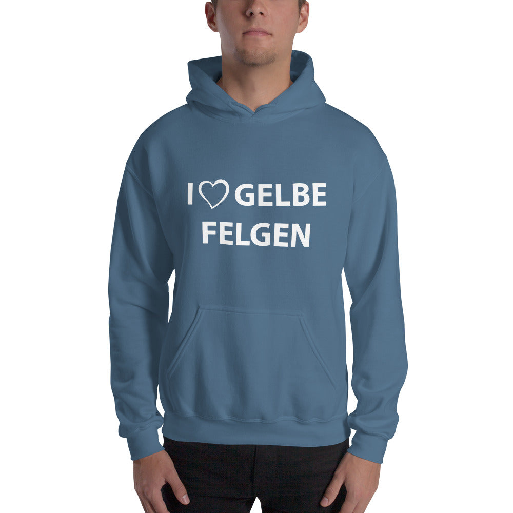 AGRARNILS™ Hoodie - I Love Gelbe Felgen