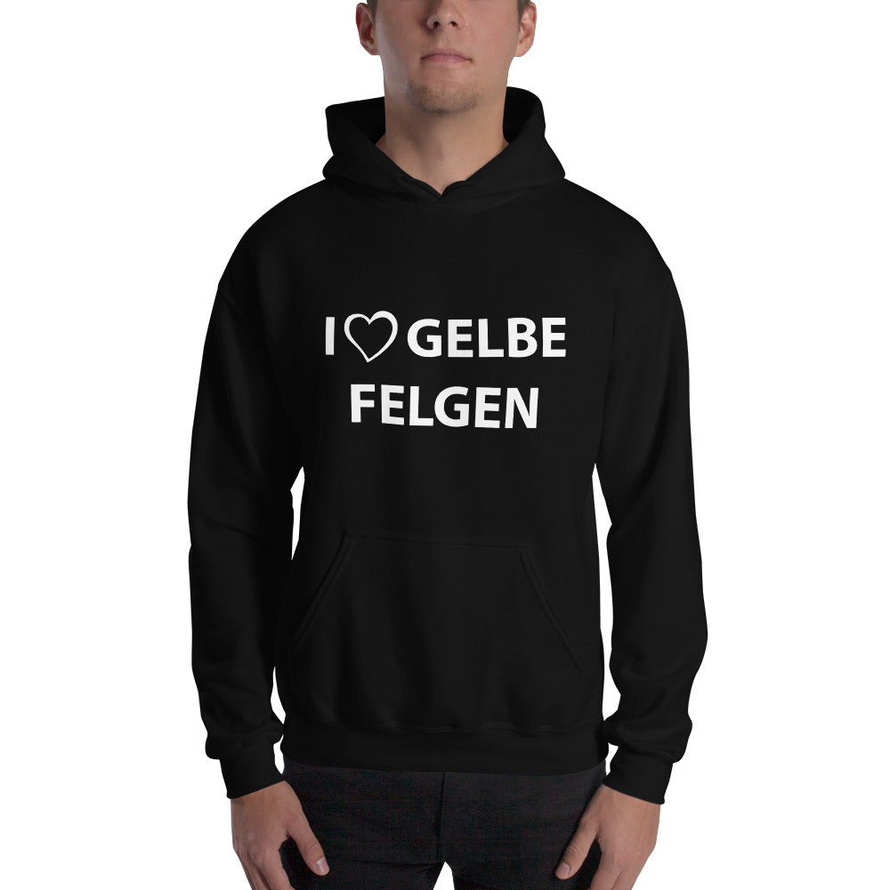 AGRARNILS™ Hoodie - I Love Gelbe Felgen