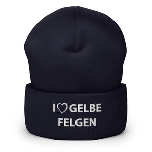 AGRARNILS™ Beanie - I Love Gelbe Felgen