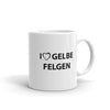 LMJD™ Tasse - I Love Gelbe Felgen