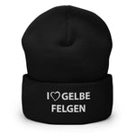 AGRARNILS™ Beanie - I Love Gelbe Felgen