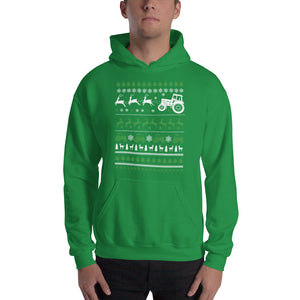 AGRARNILS™ XMAS Hoodie - Tractor Sled