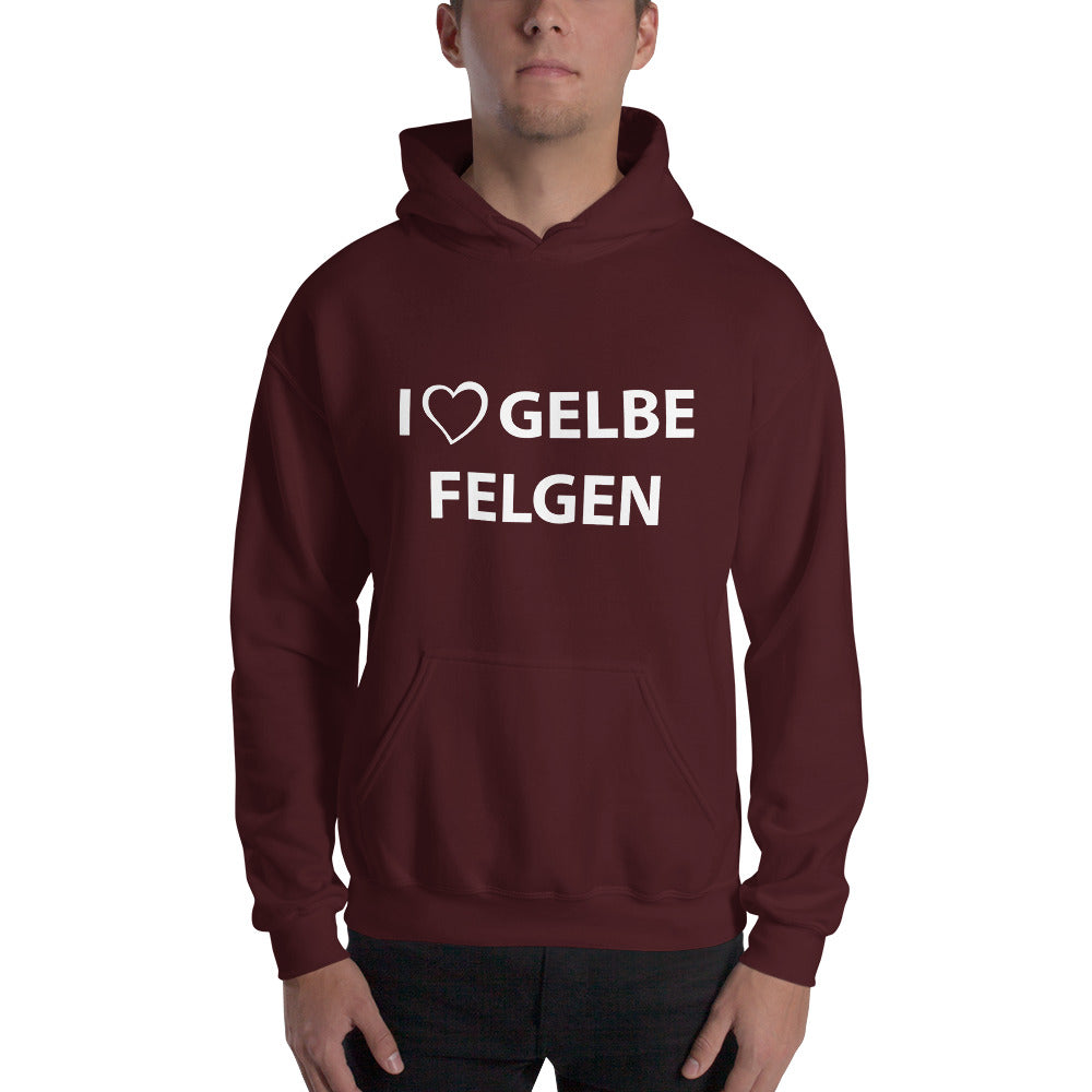 AGRARNILS™ Hoodie - I Love Gelbe Felgen