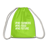 Drawstring Bag - neon green