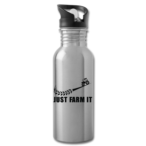 LMJD™ Water Bottle - Just Farm It - silver