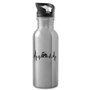 LMJD™ Water Bottle - Heartbeat - silver